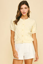 Load image into Gallery viewer, Textured Diamond Knit Cardigan
