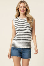 Load image into Gallery viewer, Striped Knit Sweater Top

