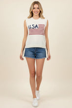 Load image into Gallery viewer, Slvless Patriotic Sweater
