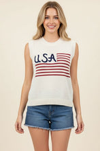 Load image into Gallery viewer, Slvless Patriotic Sweater
