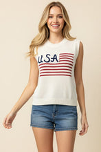Load image into Gallery viewer, Slvless Patriotic Sweater
