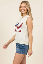 Load image into Gallery viewer, Slvless Patriotic Sweater
