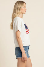 Load image into Gallery viewer, American Flag Graphic Sweater Top
