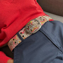 Load image into Gallery viewer, Flower Power Embroidered Wool Belt
