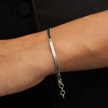 Load image into Gallery viewer, Silver Dainty Herringbone Bracelet

