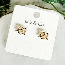 Load image into Gallery viewer, Pretel Knot Stud Earrings
