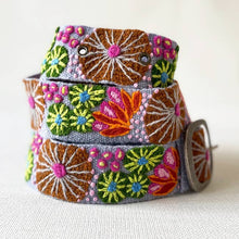 Load image into Gallery viewer, Evening Shade Floral Embroidered Wool Belt

