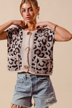 Load image into Gallery viewer, Leopard Sweater Vest Top
