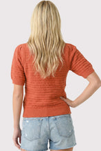 Load image into Gallery viewer, Open Weave Puff Slv Sweater
