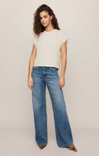 Load image into Gallery viewer, Marika Lace Trim Muscle Tee
