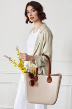 Load image into Gallery viewer, Versa Tote Vegan Leather Handles
