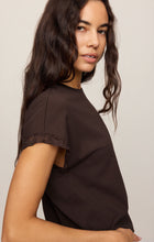 Load image into Gallery viewer, Marika Lace Trim Muscle Tee
