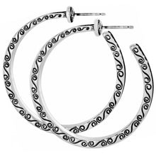 Load image into Gallery viewer, Secret of Love Hoop Post Earrings
