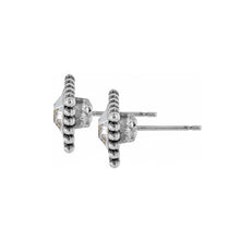 Load image into Gallery viewer, Sparkle Square Mini Post Earrings
