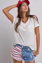 Load image into Gallery viewer, Stars and Stripes Denim Shorts
