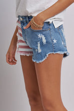 Load image into Gallery viewer, Stars and Stripes Denim Shorts
