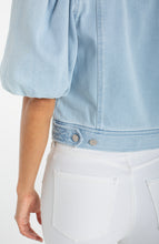 Load image into Gallery viewer, Puff Slv Cropped Trucker Jacket
