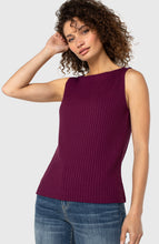 Load image into Gallery viewer, Slvless Boat Neck Rib Knit Top
