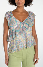 Load image into Gallery viewer, Flutter Slv Draped Woven Blouse
