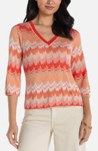Load image into Gallery viewer, 3/4 Slv V-Neck Sweater
