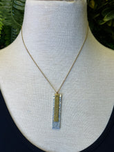 Load image into Gallery viewer, Hammered Dbl Bar Necklace
